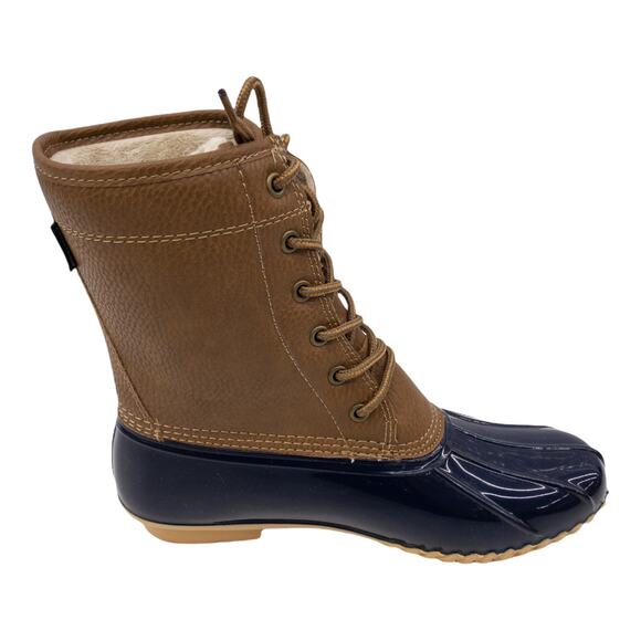 JBU Jambu Womens Waterproof Winter Duck Boots  Maplewood  Navy Blue Tan 8 or 11 - Picture 4 of 8